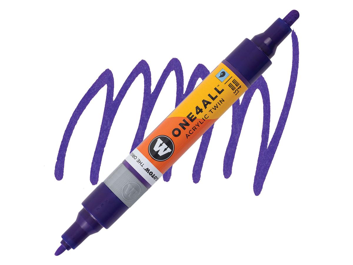 MOLOTOW ONE4ALL TWIN MARKER 043 1,5-4MM VIOLET DARK 1