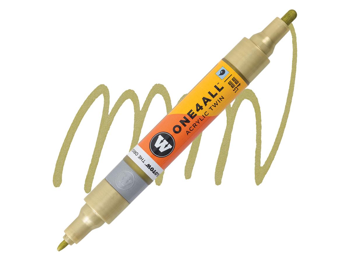 MOLOTOW ONE4ALL TWIN MARKER 228 1,5-4MM METALLIC GOLD 1