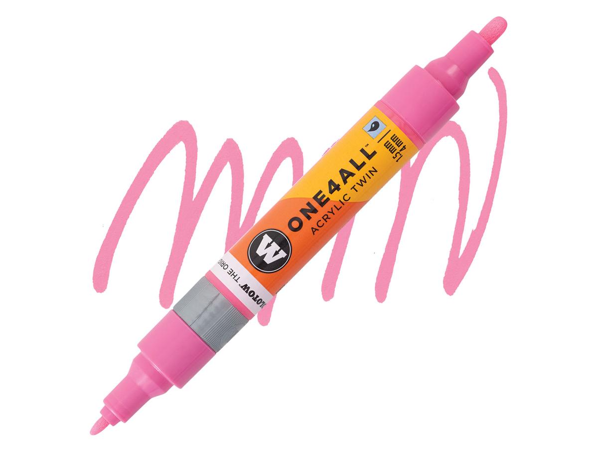 MOLOTOW ONE4ALL TWIN MARKER 200 1,5-4MM NEON PINK 1