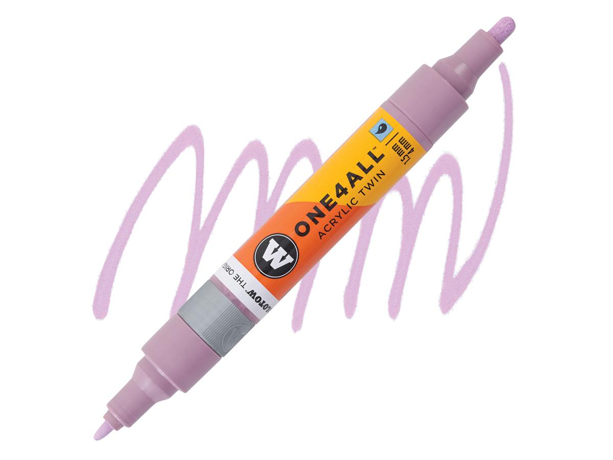 MOLOTOW ONE4ALL TWIN MARKER 201 1,5-4MM LILAC PASTEL 1