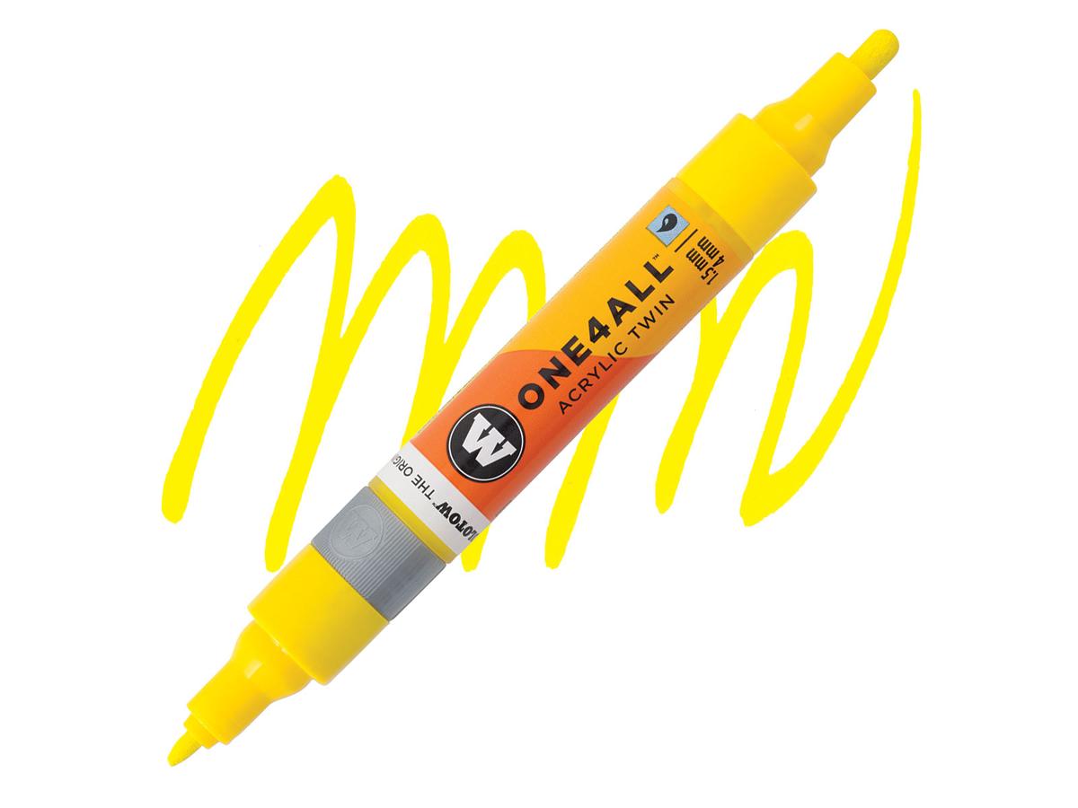 MOLOTOW ONE4ALL TWIN MARKER 006 1,5-4MM ZINC YELLOW 1