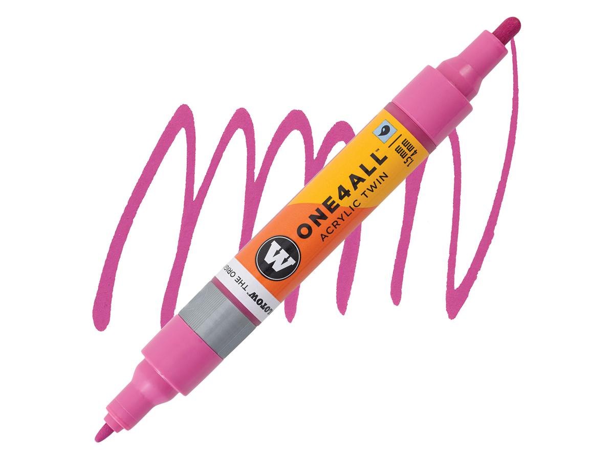 MOLOTOW ONE4ALL TWIN MARKER 232 1,5-4MM MAGENTA 1