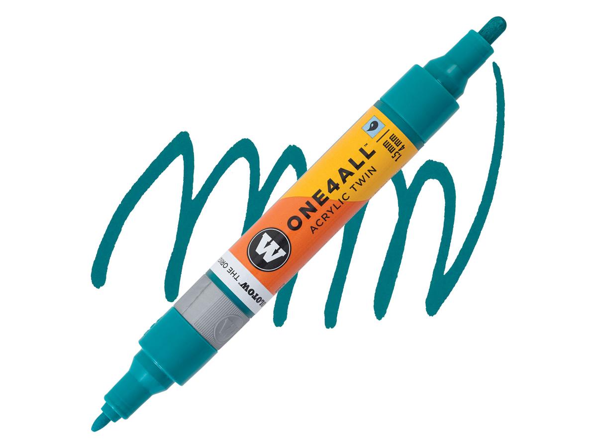MOLOTOW ONE4ALL TWIN MARKER 235 1,5-4MM TURQUOISE 1