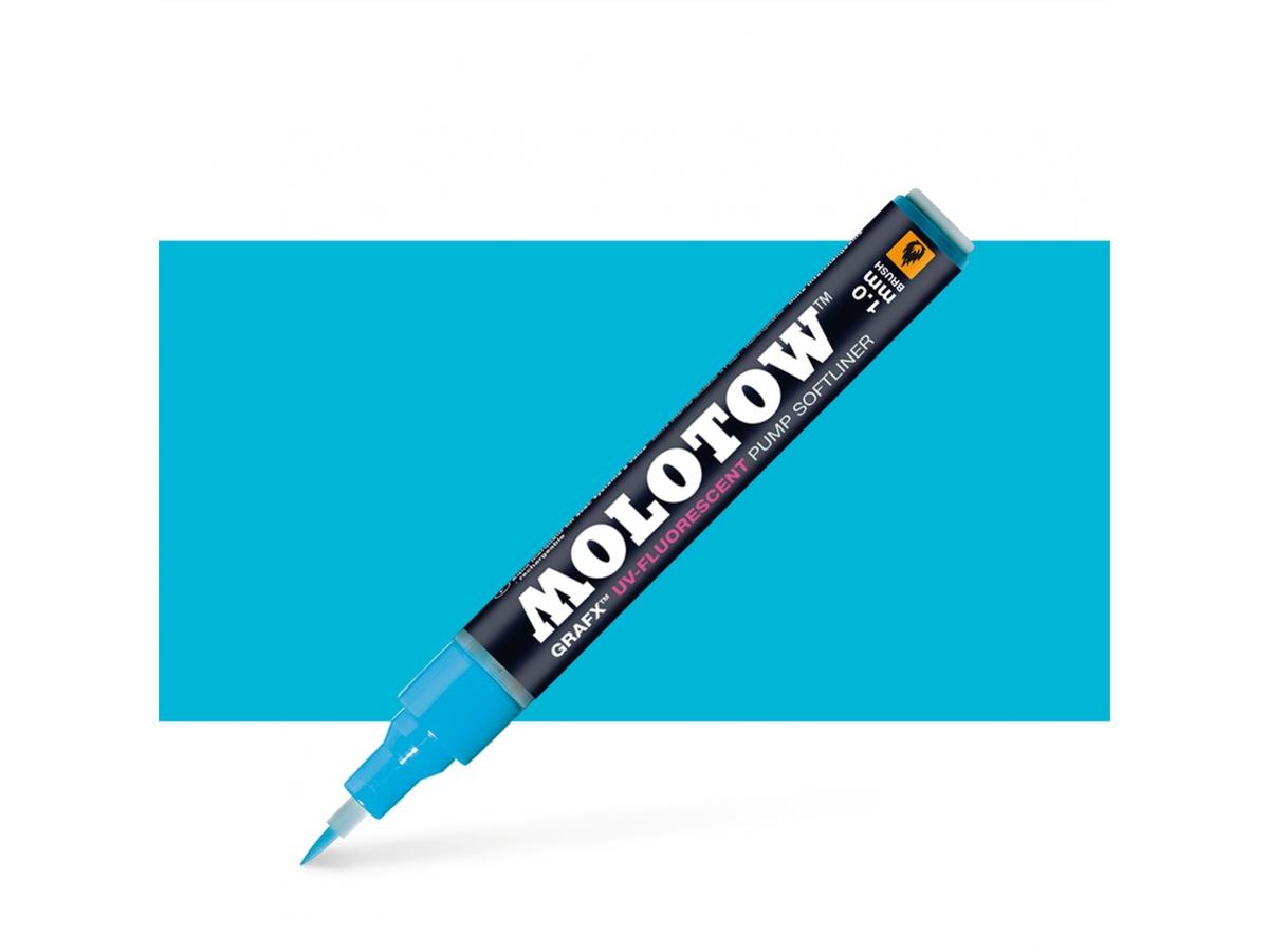 MOLOTOW GRAFX-UV-FLUORESCENT PUMP SOFTLINER 1MM BLAUW UV.01 1