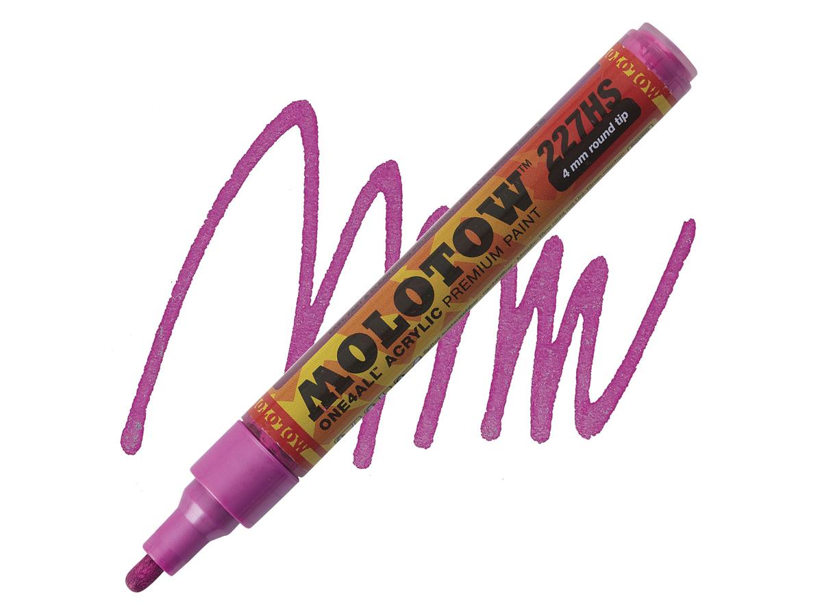 MOLOTOW ONE4ALL MARKER 227HS 225 4MM METALLIC PINK 1