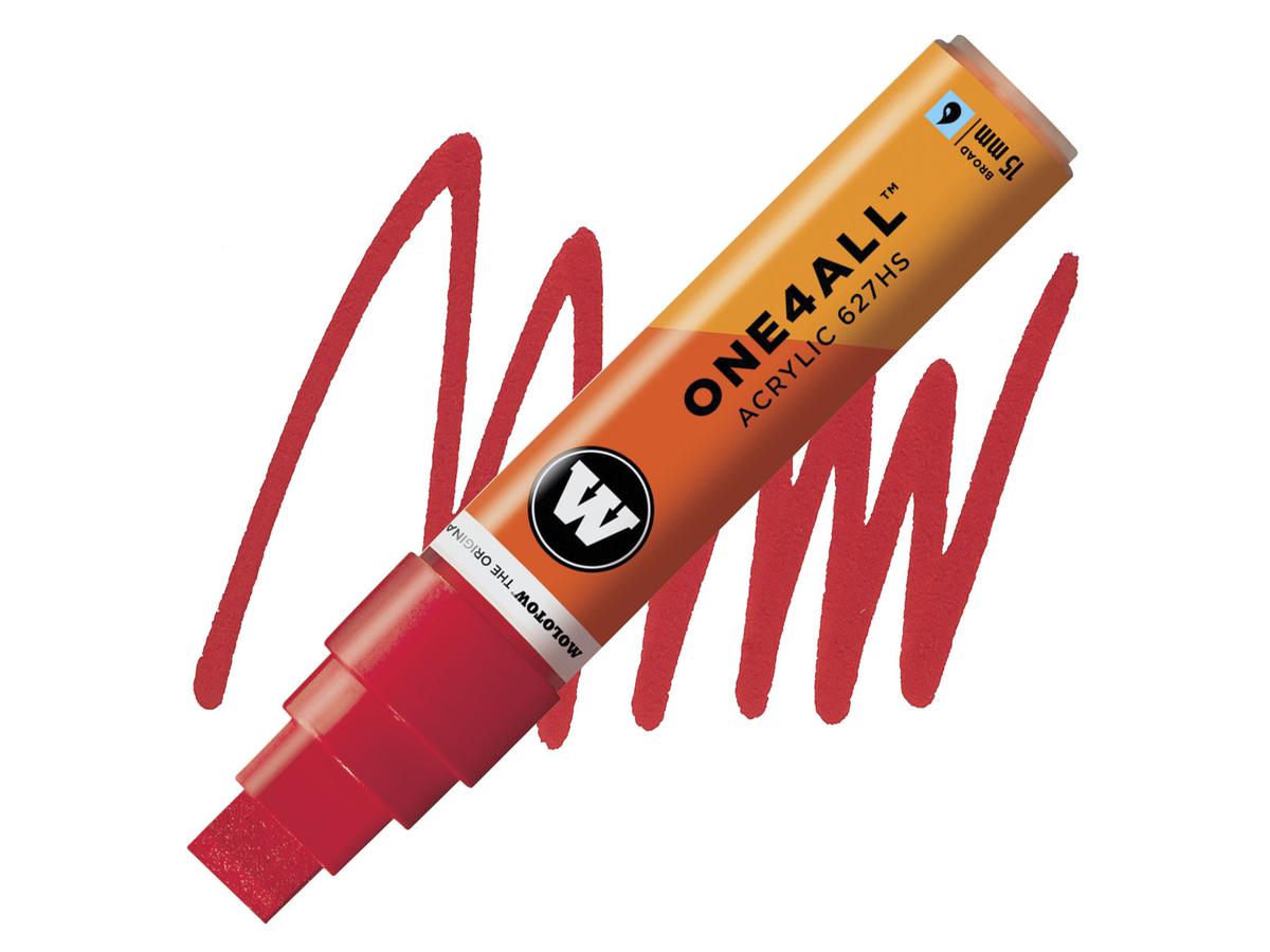 MOLOTOW ONE4ALL MARKER 627HS 15MM TRAFFIC RED 1
