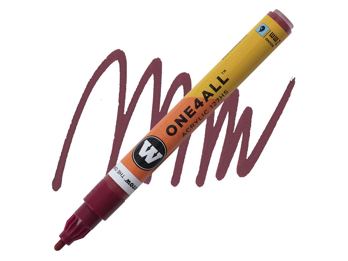 MOLOTOW ONE4ALL MARKER 127HS 086 2MM BURGUNDY 1