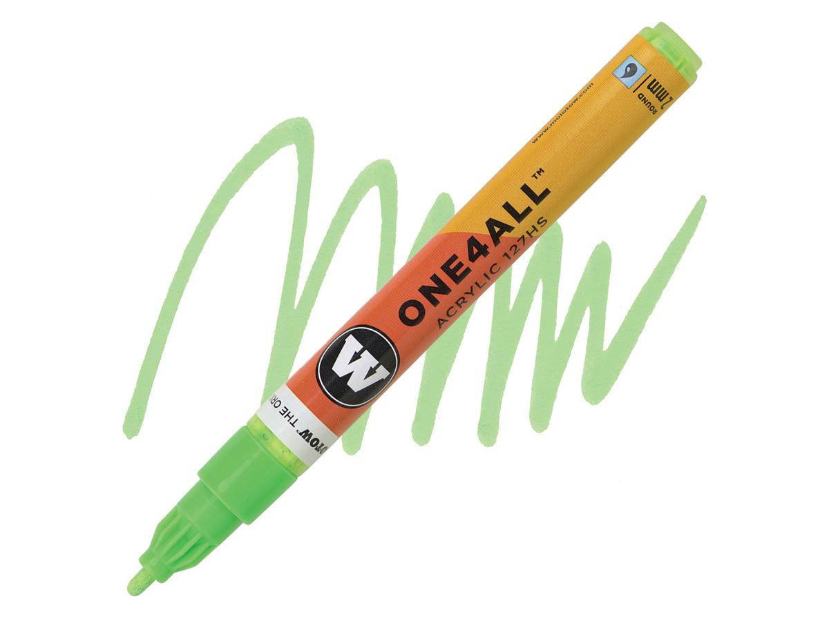 MOLOTOW ONE4ALL MARKER 127HS 219 2MM NEON GREEN FLUOR 1