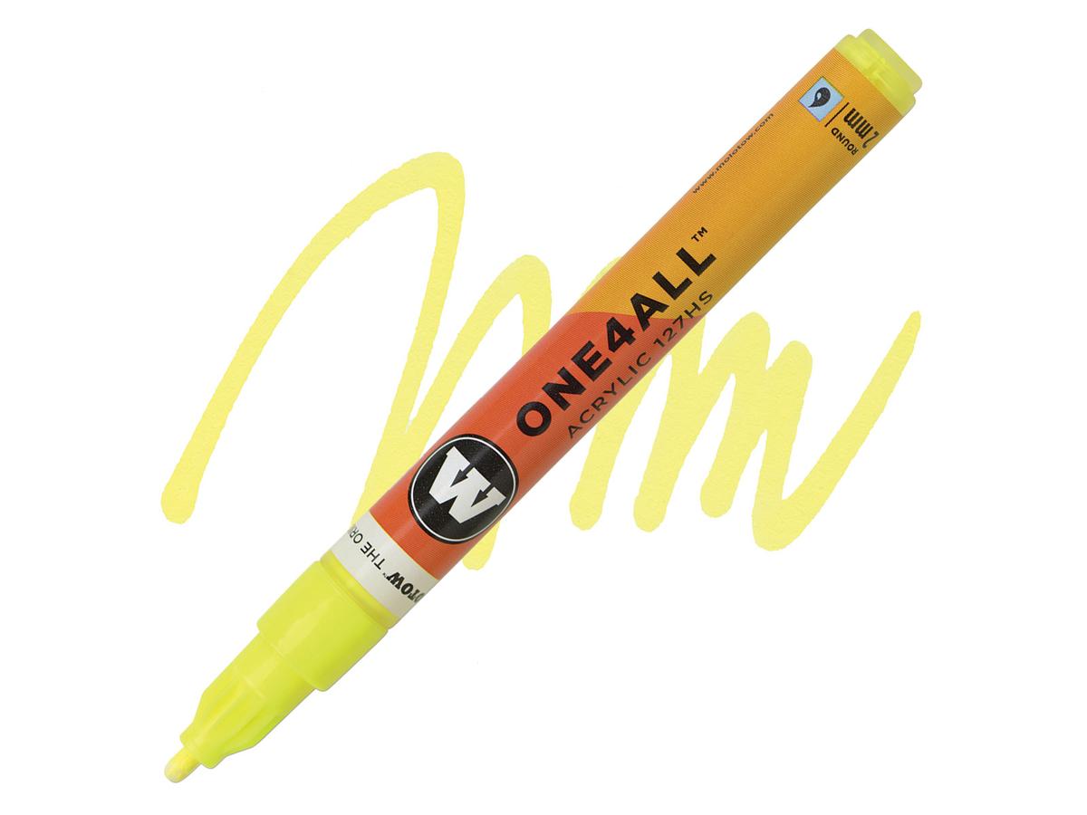 MOLOTOW ONE4ALL MARKER 127HS 220 2MM NEON YELLOW FLUOR 1