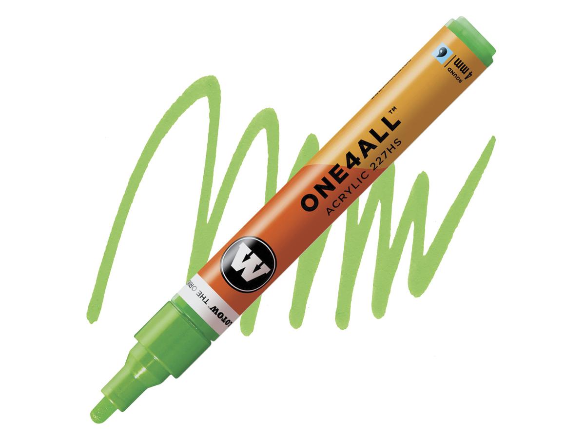 MOLOTOW ONE4ALL MARKER 227HS 219 4MM NEON GREEN FLUOR 1