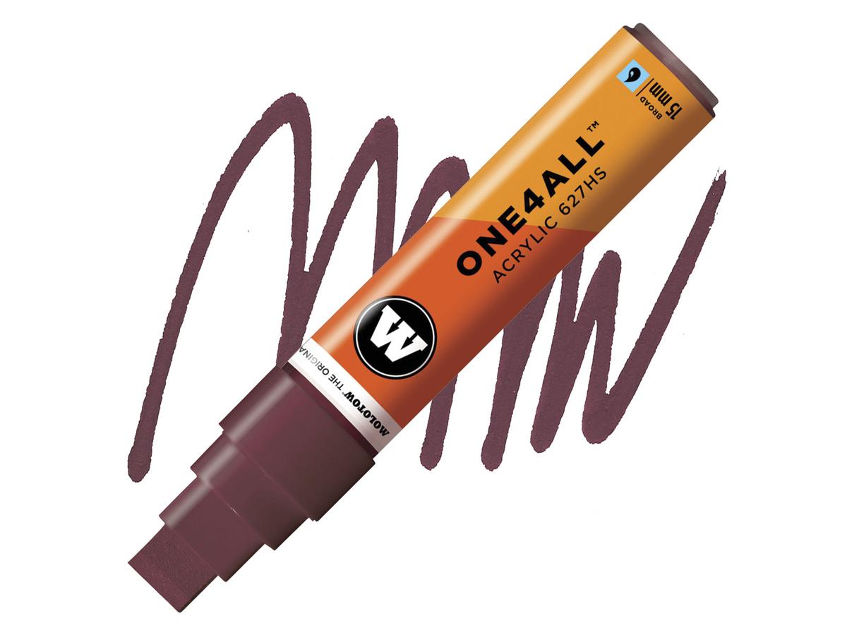MOLOTOW ONE4ALL MARKER 627HS 15MM BURGUNDY 1