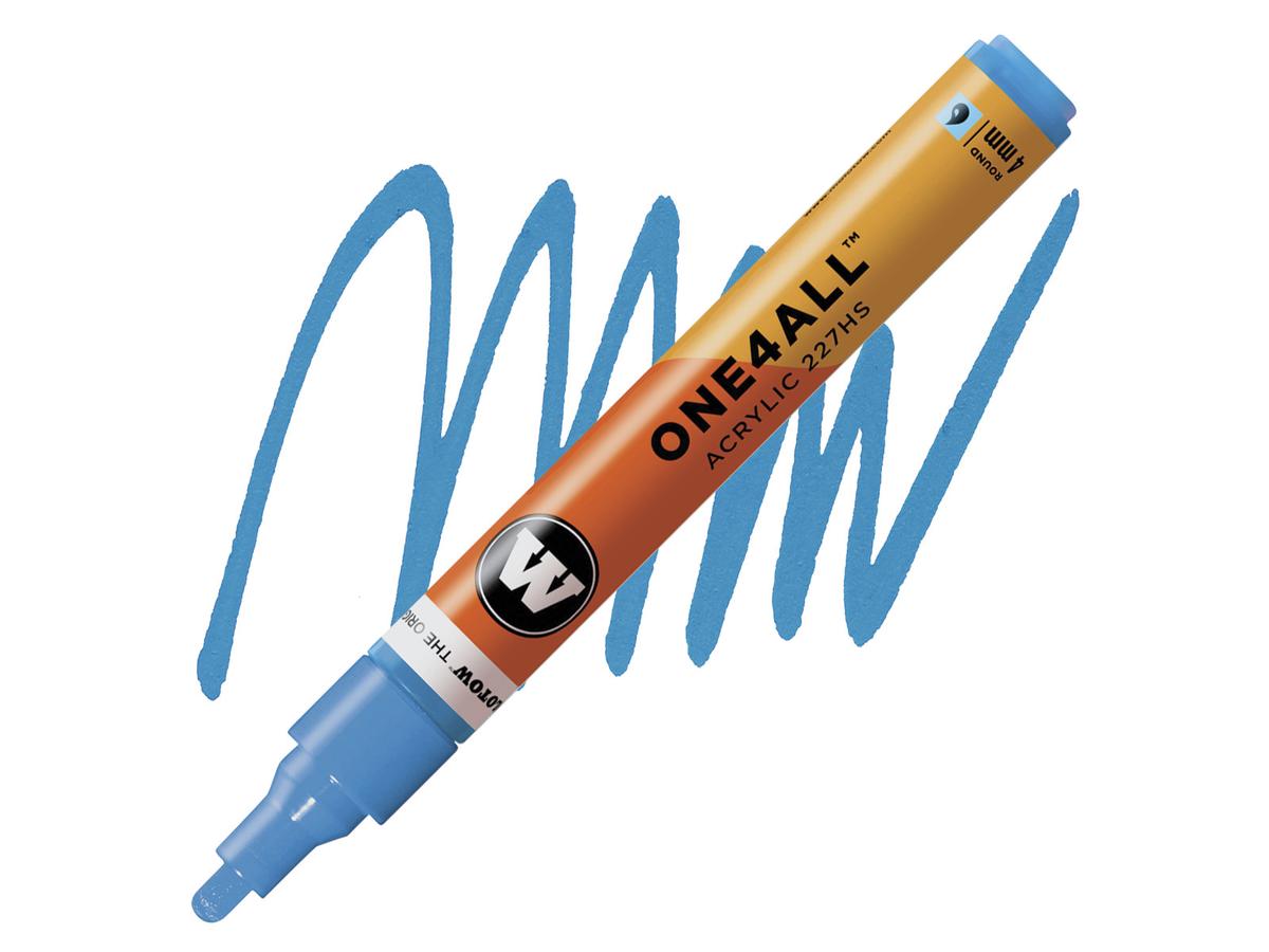 MOLOTOW ONE4ALL MARKER 227HS 161 4MM SHOCK BLUE MIDDLE 1