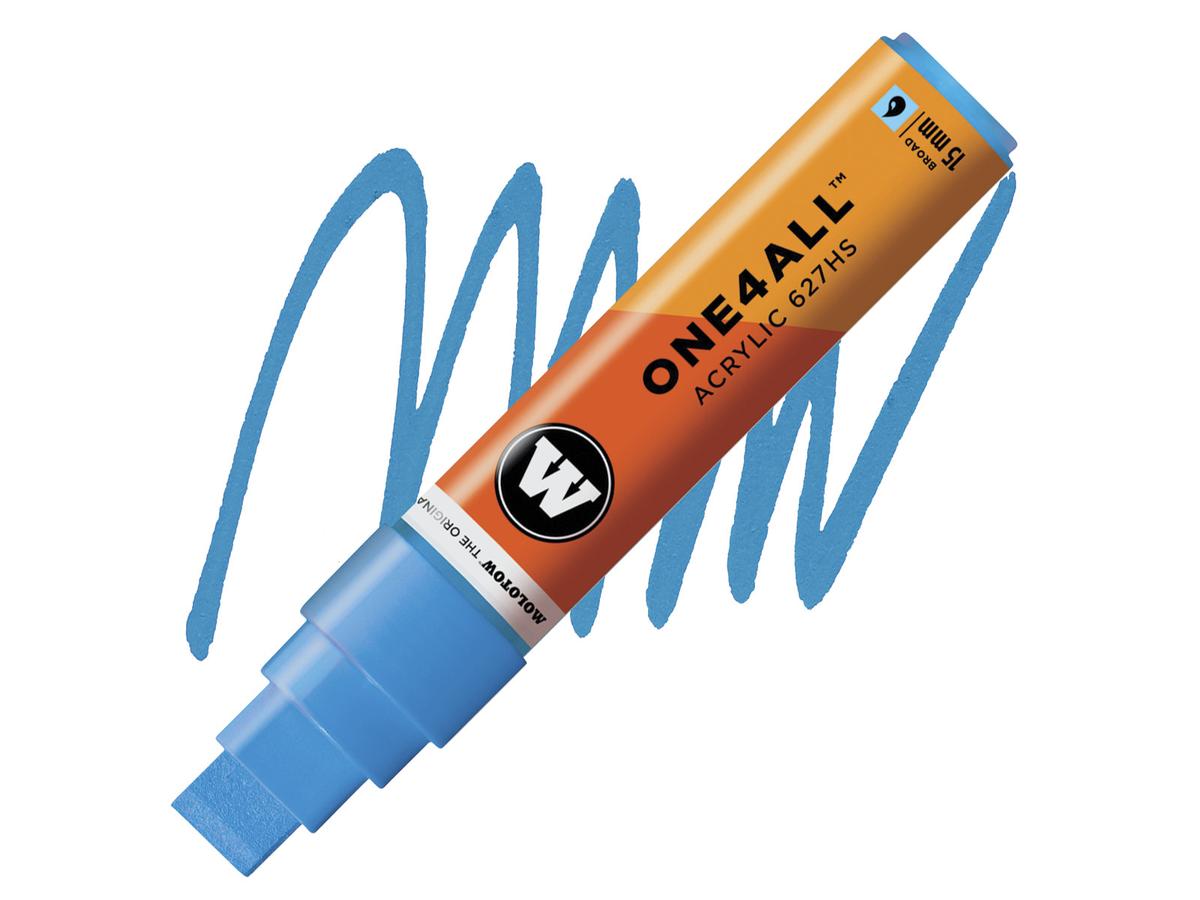 MOLOTOW ONE4ALL MARKER 627HS 15MM SHOCK BLUE 1
