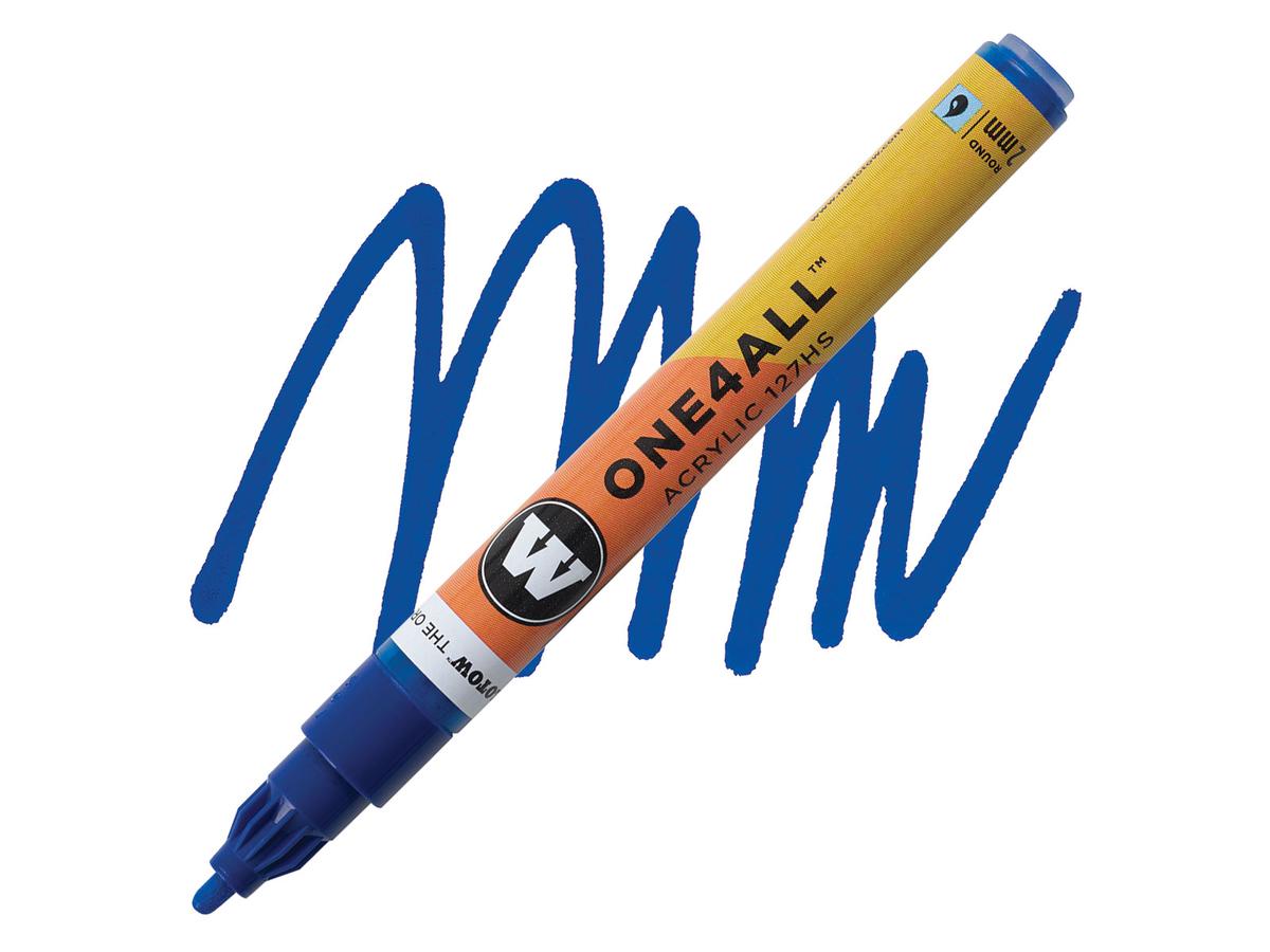 MOLOTOW ONE4ALL MARKER 127HS 204 2MM TRUE BLUE 1