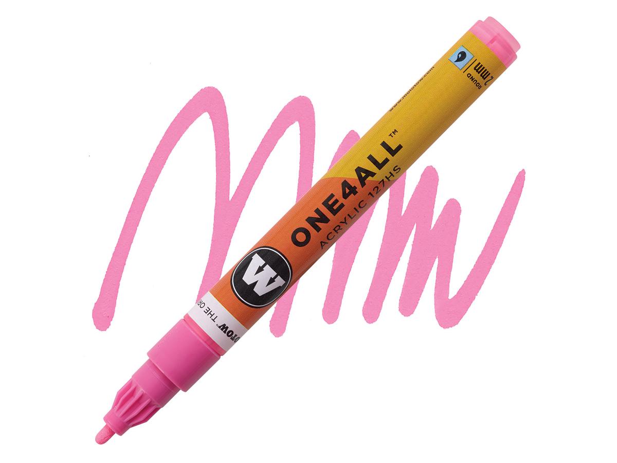MOLOTOW ONE4ALL MARKER 127HS 200 2MM NEON PINK 1