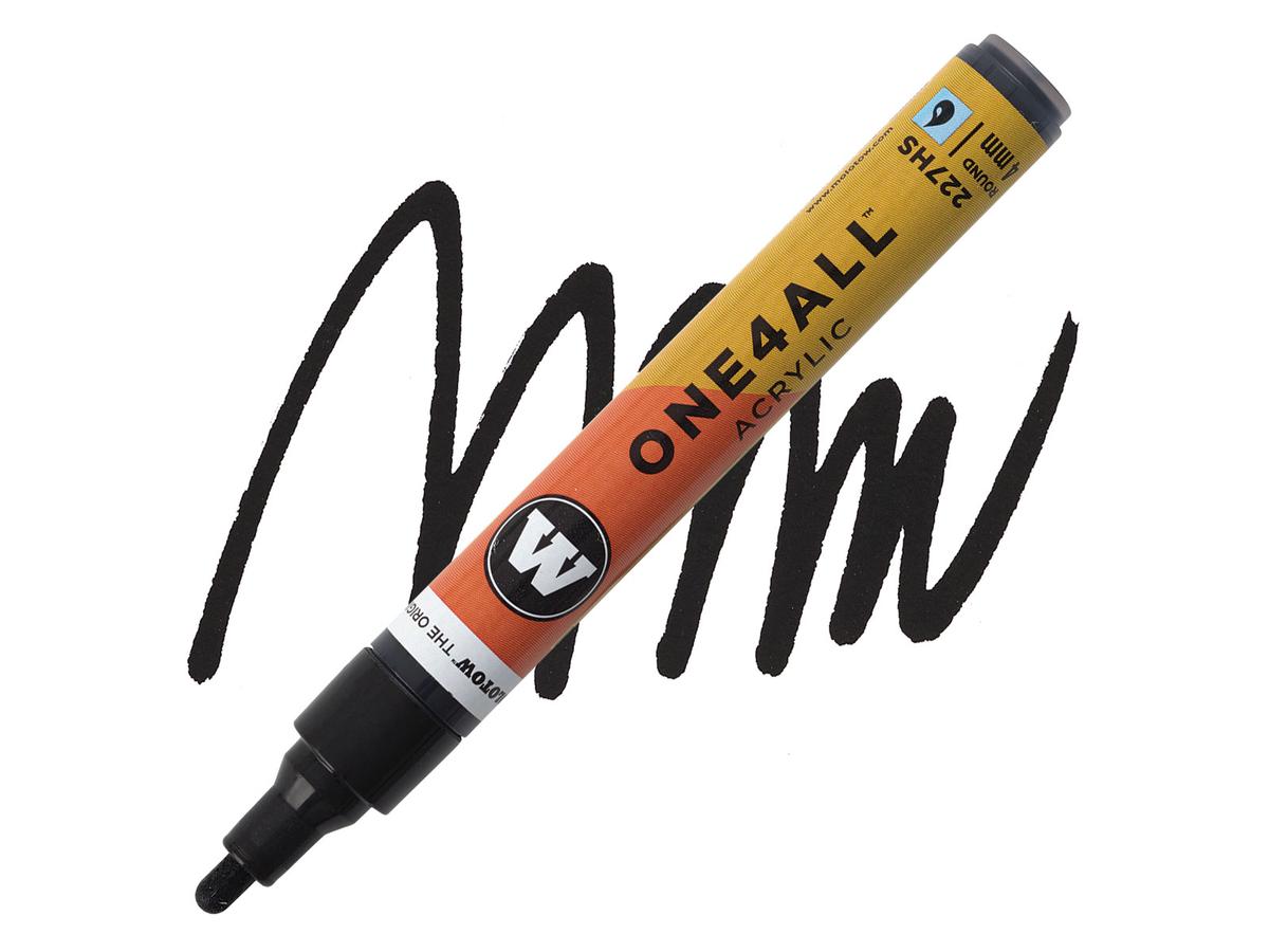 MOLOTOW ONE4ALL MARKER 227HS 180 4MM SIGNAL BLACK 1