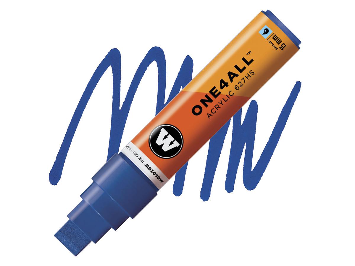 MOLOTOW ONE4ALL MARKER 627HS 15MM TRUE BLUE 1