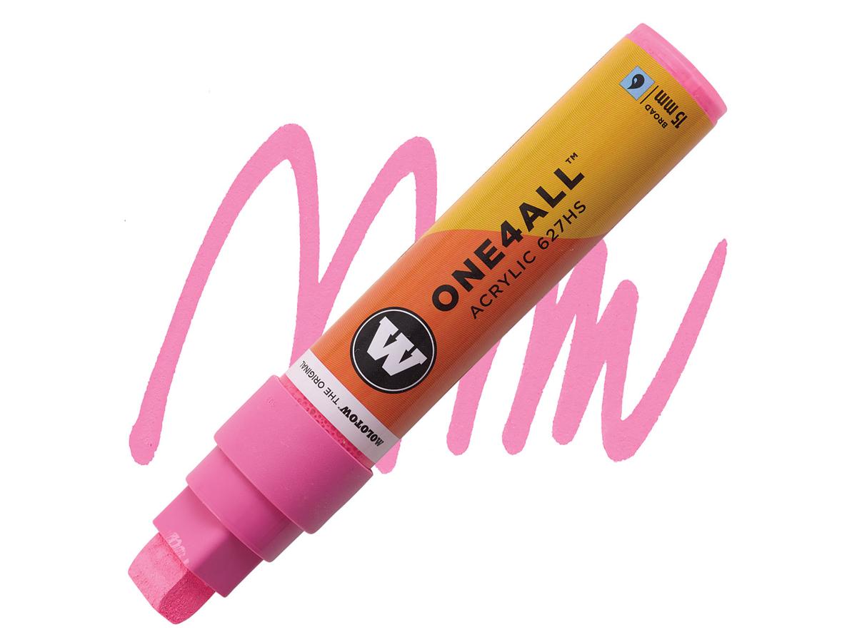 MOLOTOW ONE4ALL MARKER 627HS 15MM NEON PINK 1
